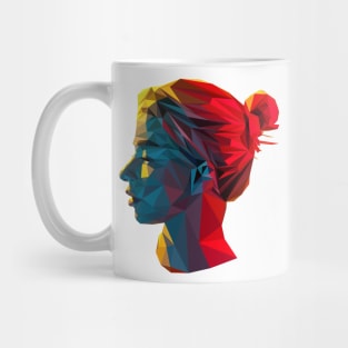 Lowpoly Girl Mug